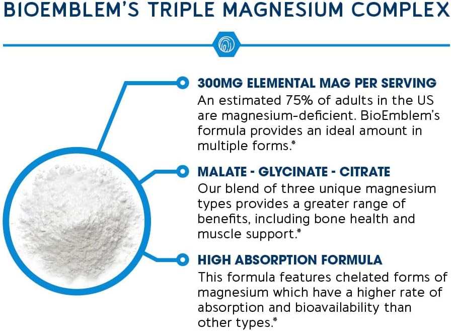 Triple Magnesium Complex | 300mg of Magnesium Glycinate
