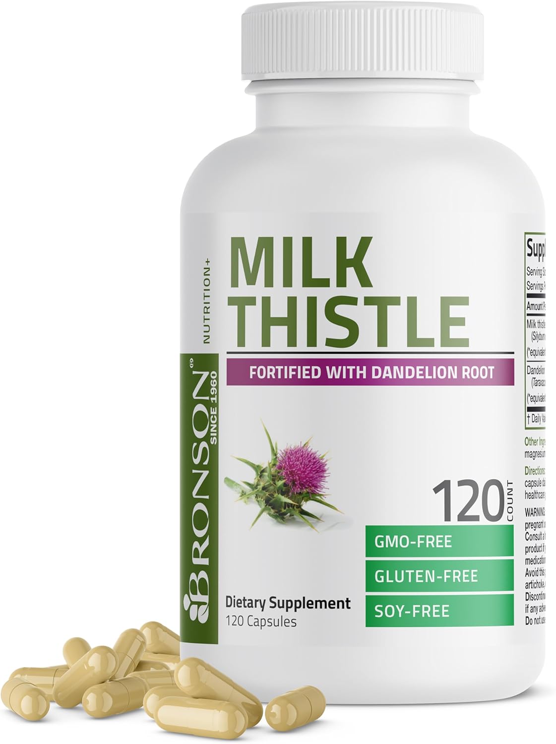 Milk Thistle Silymarin Marianum & Dandelion Root Liver Health