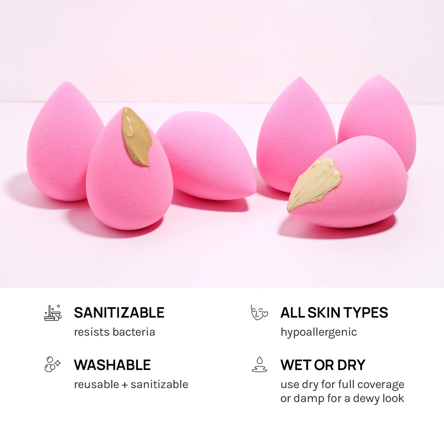 makeup Sponge Set Latex Free and High-definition Set