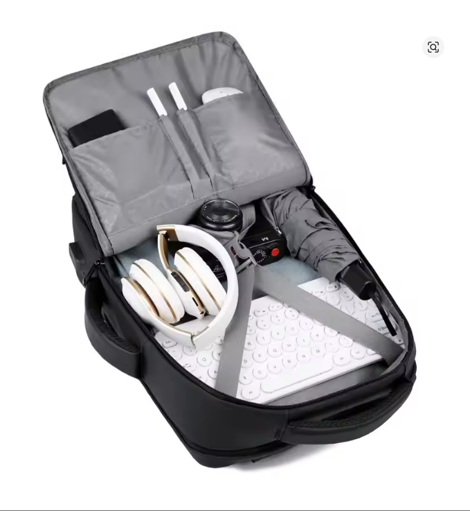 Men’s Large Capacity Waterproof Laptop Backpack with USB Charging Port – Business, Travel & School Mochila Bag