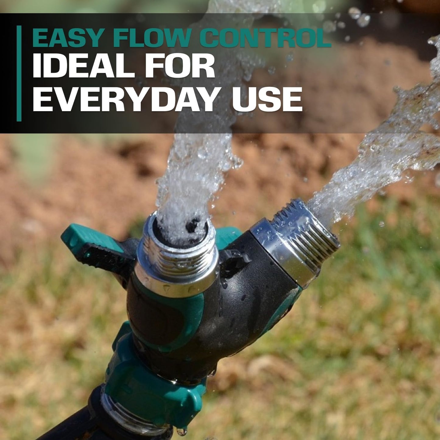 2WAYZ Hose Splitter 2 Way Heavy Duty Outdoor Faucet