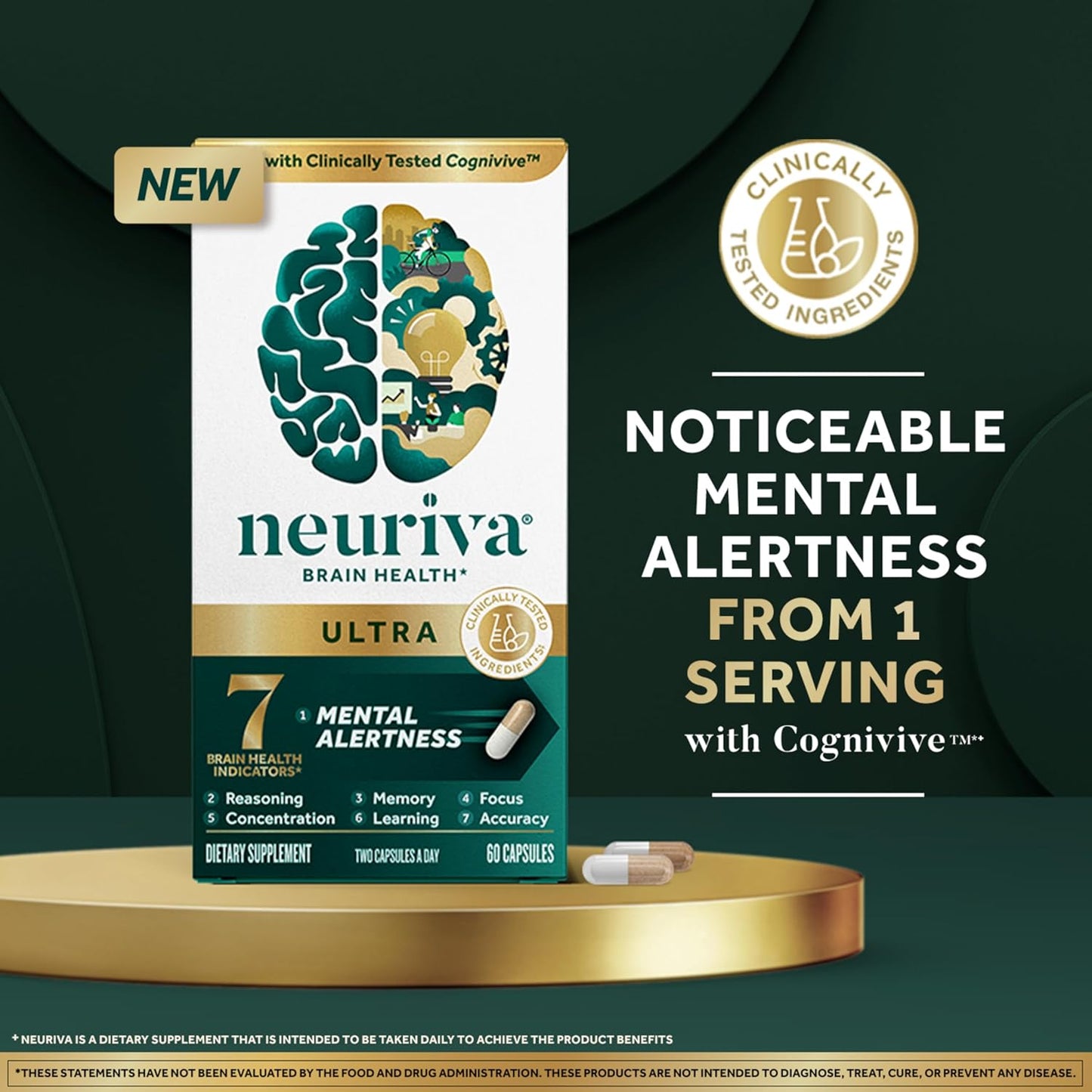 Ultra Decaffeinated Clinically Tested Nootropic Brain Supplement