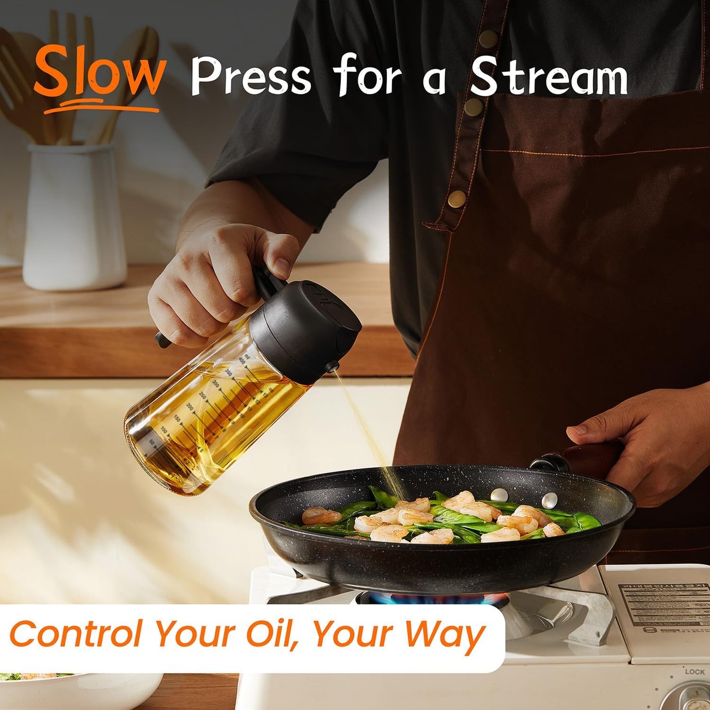 Glass Olive Oil Sprayer for Cooking Dispenser Bottle