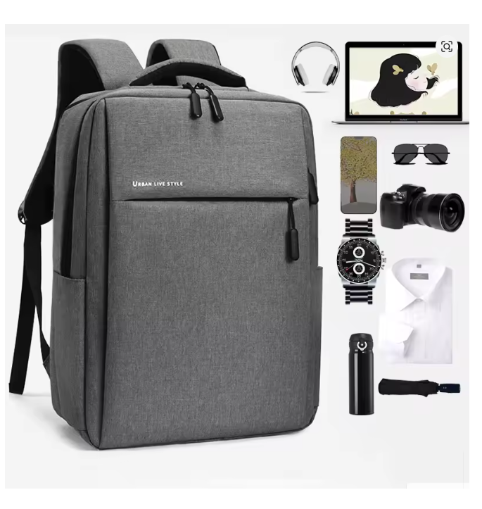 40L Laptop Backpack – Waterproof 17” Travel Rucksack with USB Charging Port & Luggage Sleeve, Durable College & Business Bag for Men & Women