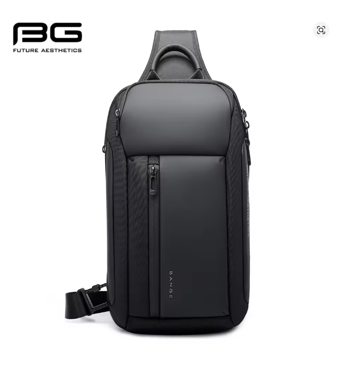 BANGE Oxford Waterproof Chest Bag – Fashion Crossbody Shoulder Satchel for Men, Large Capacity Travel & Leisure Sling Bag
