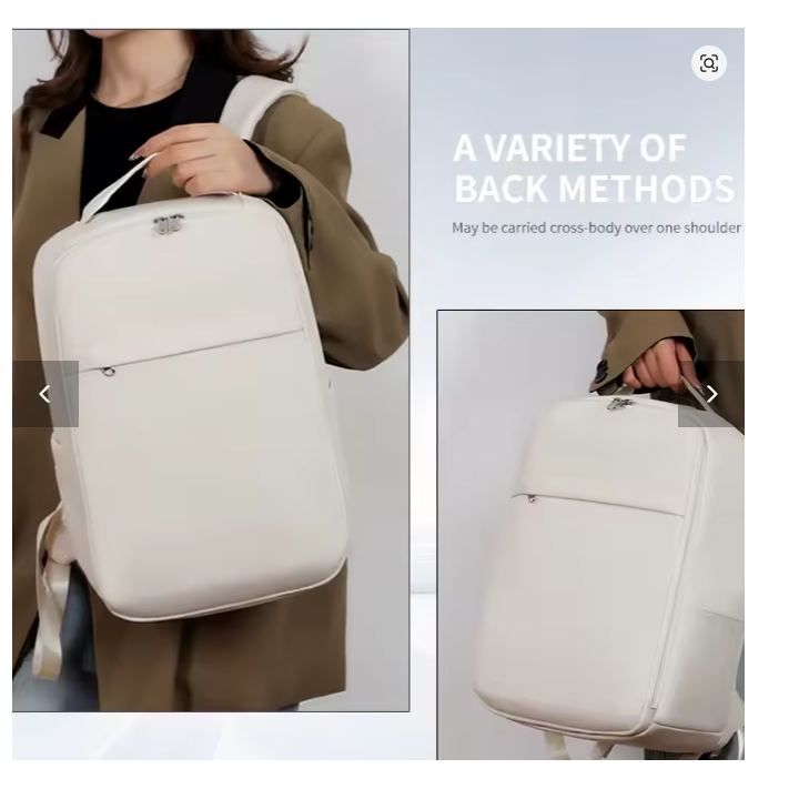Casual Laptop Backpack – Stylish Multi-Compartment Travel & School Bag for Men & Women, Short-Distance Fashionable Rucksack