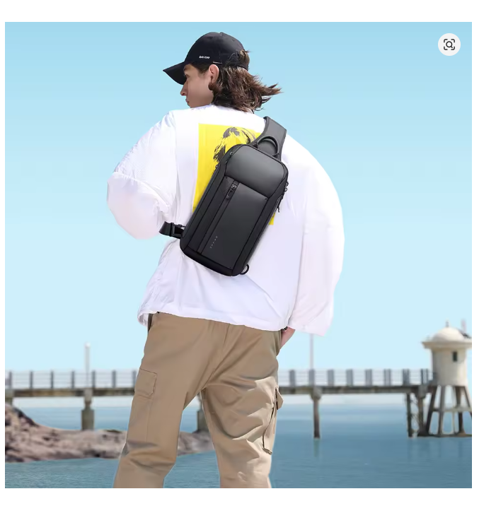 BANGE Oxford Waterproof Chest Bag – Fashion Crossbody Shoulder Satchel for Men, Large Capacity Travel & Leisure Sling Bag