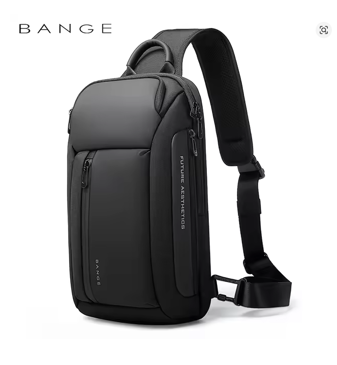 BANGE Oxford Waterproof Chest Bag – Fashion Crossbody Shoulder Satchel for Men, Large Capacity Travel & Leisure Sling Bag