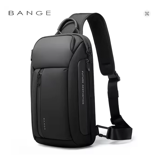 BANGE Oxford Waterproof Chest Bag – Fashion Crossbody Shoulder Satchel for Men, Large Capacity Travel & Leisure Sling Bag