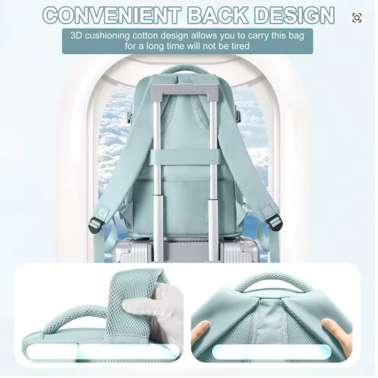 Waterproof Travel Backpack 40x20x25 – Cabin Size Carry-on Hand Luggage Bag for Men & Women (Business, College & Airplane Approved)