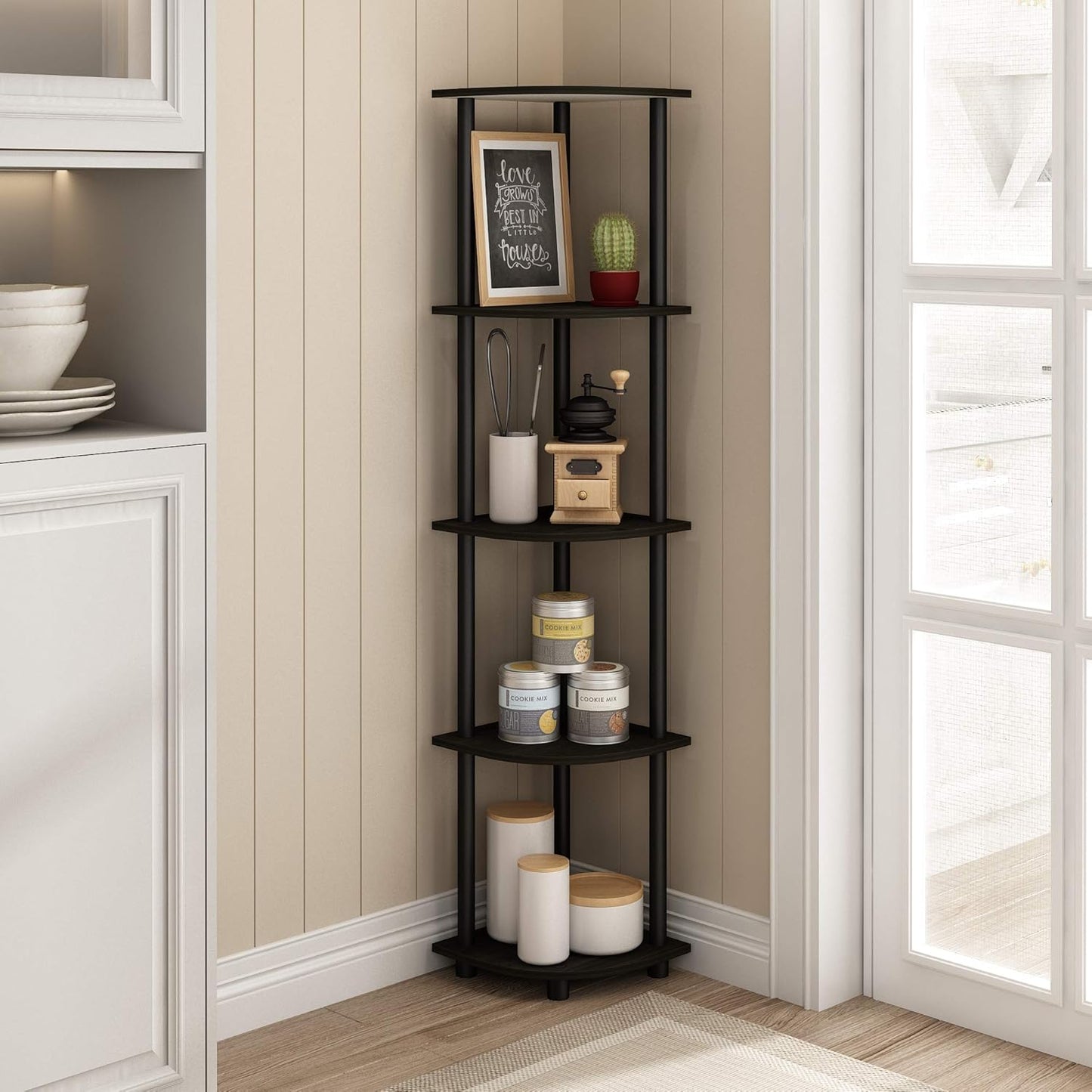 Furinno Turn-N-Tube 5 Tier Corner Display Rack