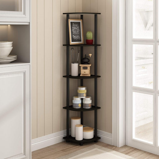 Furinno Turn-N-Tube 5 Tier Corner Display Rack