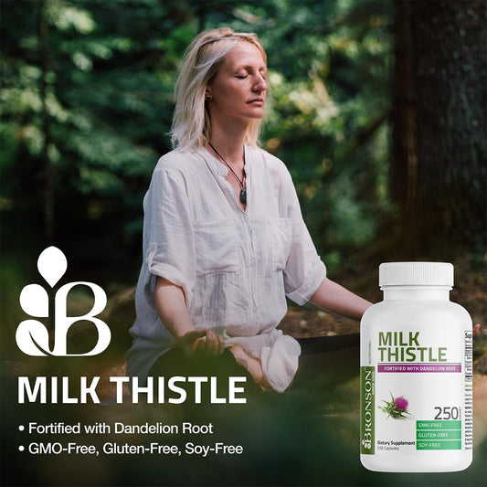 Milk Thistle Silymarin Marianum & Dandelion Root Liver Health