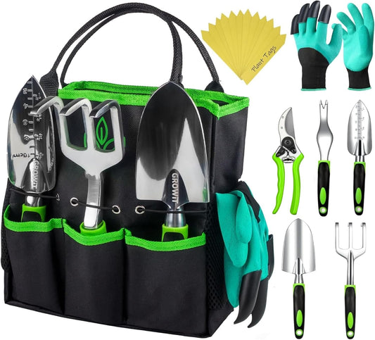 GROWIT Heavy Duty Gardening Tools - 22-Piece