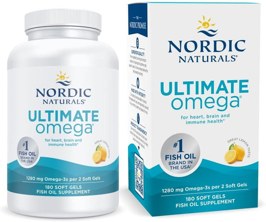 Ultimate Omega, Lemon Flavor - 180 Soft Gels