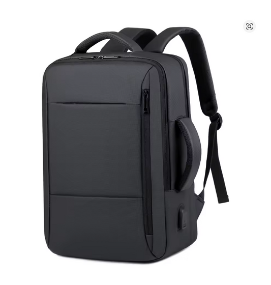 Men’s Large Capacity Waterproof Laptop Backpack with USB Charging Port – Business, Travel & School Mochila Bag