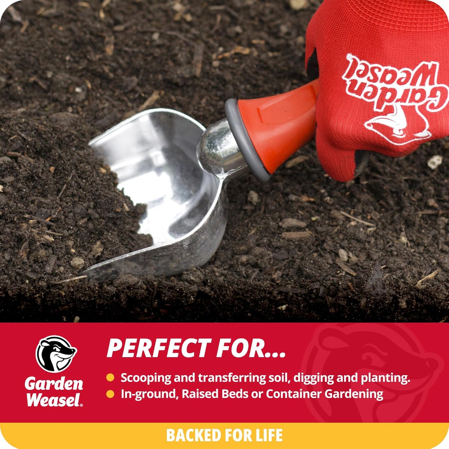 Garden Weasel Potting Scoop - Oversized | Dig and Transport
