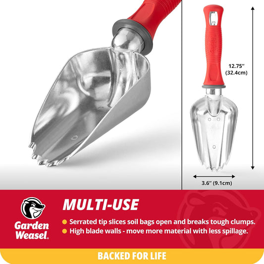 Garden Weasel Potting Scoop - Oversized | Dig and Transport