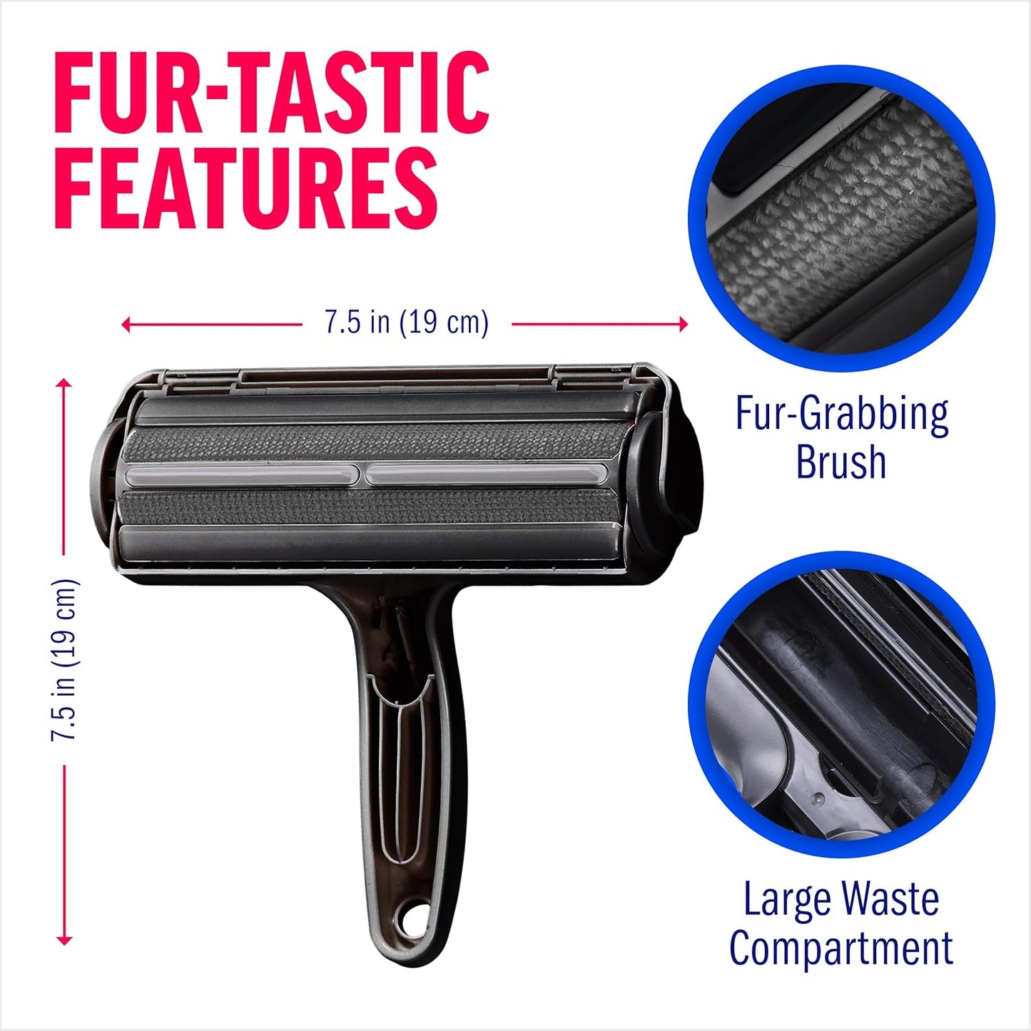 Roller Pet Hair Remover and Reusable Lint Roller