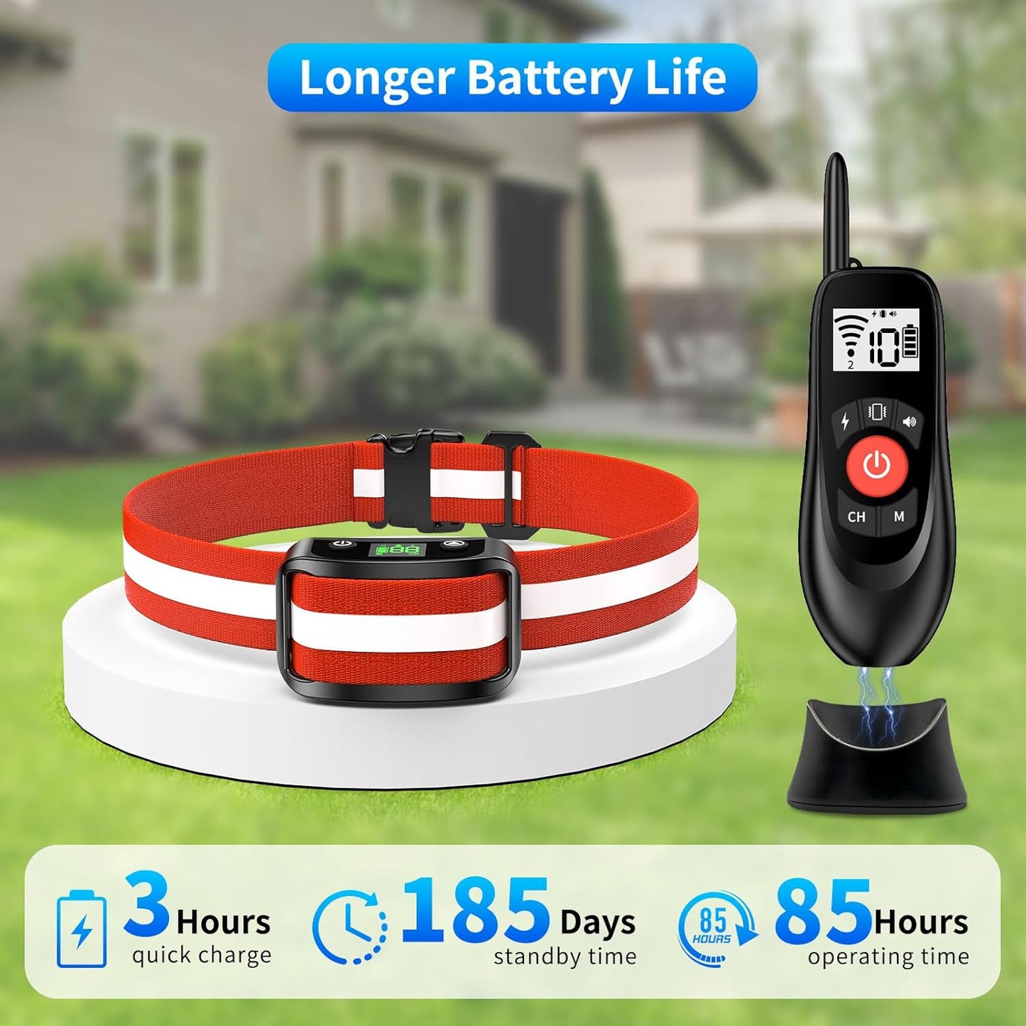 Wireless Dog Fence for 2 Dogs - Adjustable